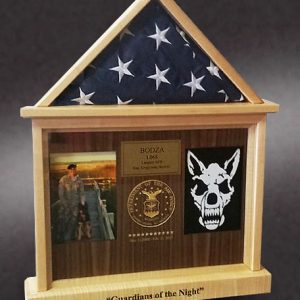Custom case for a Military K-9 Flag Case for K9