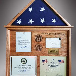 Dog House Style Flag Case for an American Hero Dad Dog House Style Flag Case for an American Hero Dad